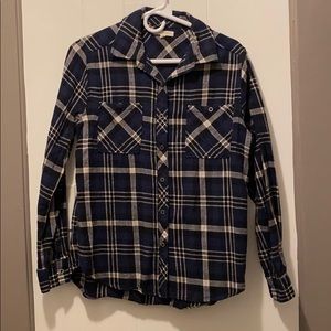 LA Hearts Navy Blue Flannel Women’s M